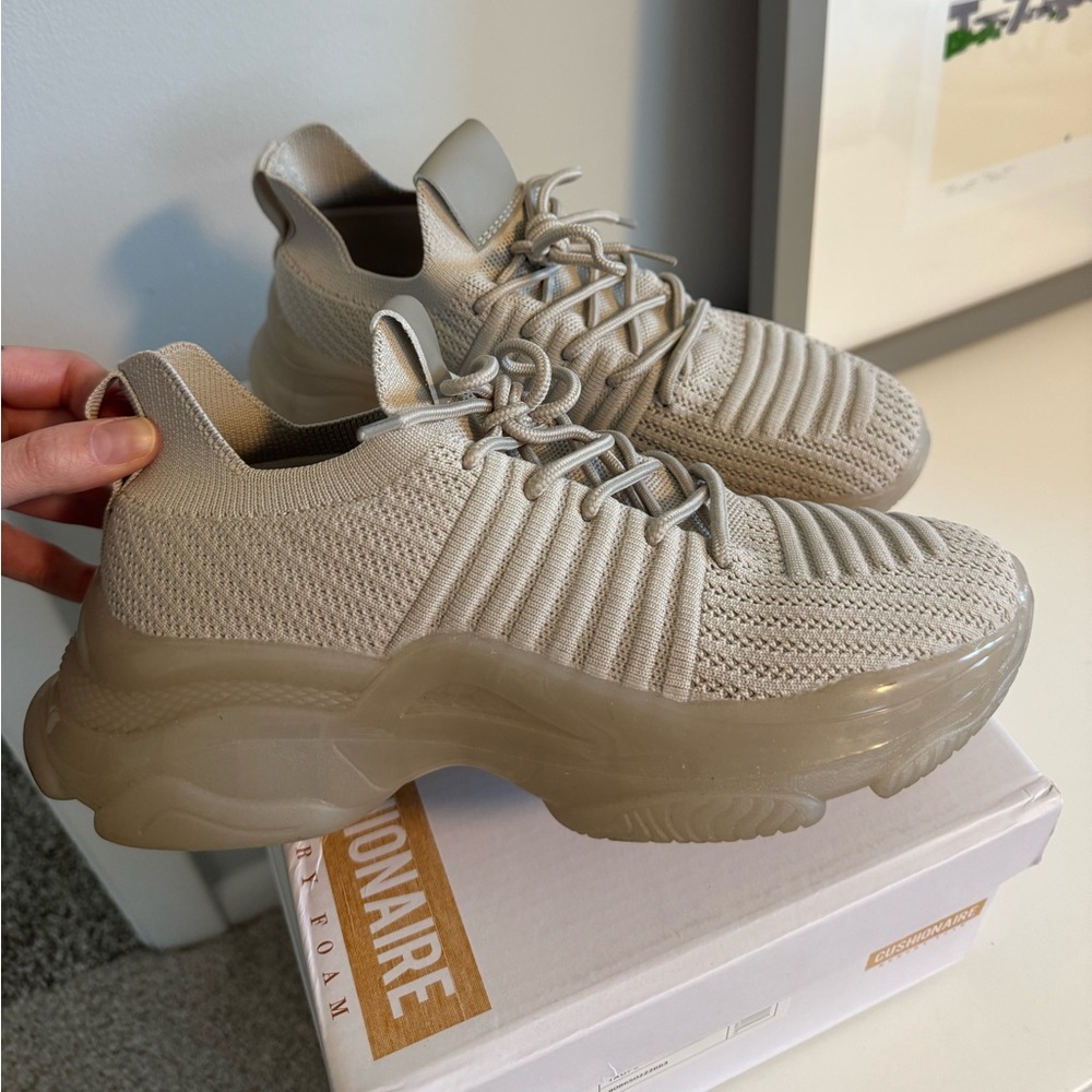 Tan Memory Foam Sneakers - Picture 4 of 8